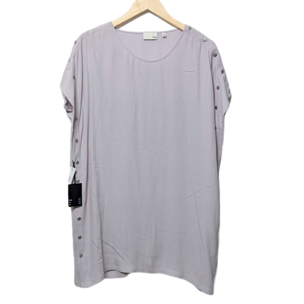 NWT WILFRED FREE Aamito Snap Side Dress Lilac M